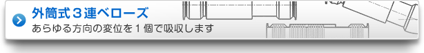 外筒式3連ベローズ