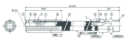 SP-B1 フレキシブルメタルホース