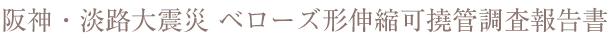 阪神・淡路大震災 ベローズ形伸縮可撓管調査報告書